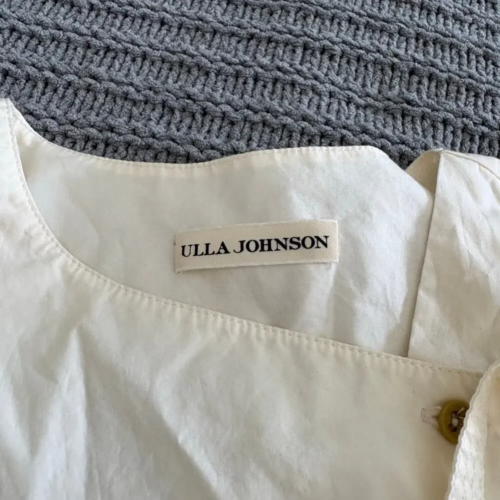 Ulla Johnson Elise Top Women’s Sz 2 Small Puff Sleeve Minimalist Luxury
